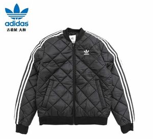 # б/у одежда магазин Yamato бесплатная доставка Япония стандартный товар выставленный товар adidas Adidas super Star стеганная куртка M размер черный справочная цена 16,500 иен 