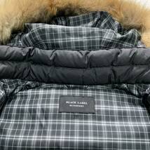 【美品・L】極暖 BURBERRY BLACK LABEL 4way ダウンジャケット 肉厚 バーバリーブラックレーベル ファー メンズ アウター ノバチェック_画像9