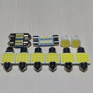 CV系 デリカD：5 ローデスト前期 超爆光! T10 LED ルームランプ 12個セット ホワイト 三菱 /t31/c1/f3/t28