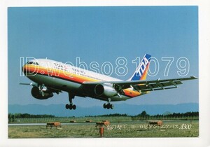 9360【絵葉書】TDA 空の女王 ヨーロピアン・エアバス A300 ※東亜国内航空