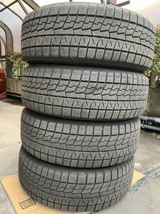 ヨコハマ iceGUARD IG70 スタッドレスタイヤ 225/60R17 99Q 4本セット 2021年製造品 冬タイヤ アルファード アイスガード 中古品