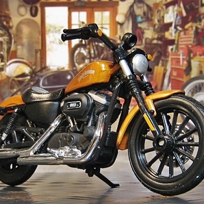 Maisto マイスト 1/18 Harley-Davidson ハーレー SPORTSTER 2014 Iron 883 渋オレンジメタ/黒 スポーツスター 箱付の画像5