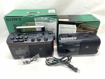 【C406】SONY ソニー ラジカセ 2台セット CFM-A50/CFM-10 動作確認済み ラジオ カセット b_画像1