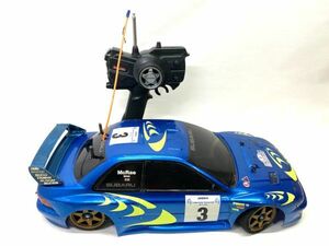 【C491】スバル インプレッサ WRC ラジコン レア タミヤ 1/10 電動RCカー レーシング ジャンク 現状渡し コントローラーセット
