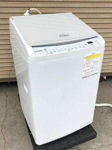 【C396】極美品 HITACHI/日立 洗濯乾燥機 ビートウォッシュ BW-DV80H 2023年製 洗濯8kg/乾燥4.5kg 使用少ない 説明書付き 全自動洗濯機 b