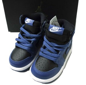 新品 NIKE ナイキ JORDAN 1 RETRO HIGH OG (TD) ジョーダン 1 ハイ OG トドラー AQ2665-404 6C(12cm) DK MARINA BLUE/BLACK-WHITE g15138