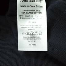 JOHN SMEDLEY ジョンスメドレー イギリス製 シーアイランドコットンニットポロシャツ M ネイビー 半袖 トップス g15004_画像7