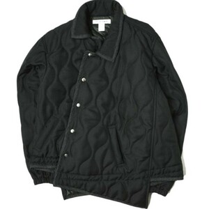 COMME des GARCONS SHIRT コムデギャルソンシャツ 22AW COACH JACKET 変形 キルティング コーチジャケット FJ-J006 L BLACK 定価144,100円