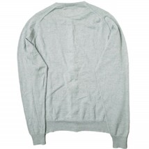 JOHN SMEDLEY ジョンスメドレー イギリス製 HELANA CARDIGAN メリノウールクルーネックカーディガン M ライトグレー ニット g15005_画像2