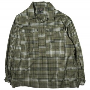 BEAMS PLUS ビームスプラス 23SS ポリエステル チェック アドベンチャーシャツ III 38-11-0047-791 M OLIVE 長袖 トップス g15043