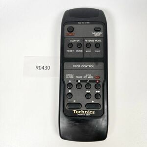 【送料無料／中古動作品】オーディオ用 リモコン／RAK-RS109WH／テクニクス Technics／カセットデッキ■R0430■