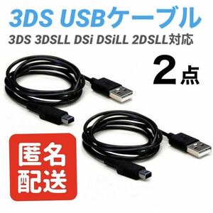 【２点】ニンテンドー3DS 充電ケーブル USBタイプ 1.2m