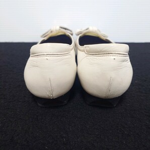 MIHAMA ミハマ パンプス シューズ 靴 22.5cm レディース アイボリー ベージュ 古着の画像5