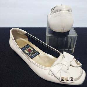 MIHAMA ミハマ パンプス シューズ 靴 22.5cm レディース アイボリー ベージュ 古着の画像1