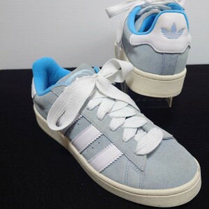 adidas アディダス CAMPUS スエード スニーカー シューズ 靴 25.5cm メンズ ライトブルー 水色 古着