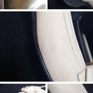 MIHAMA ミハマ パンプス シューズ 靴 22.5cm レディース アイボリー ベージュ 古着の画像8