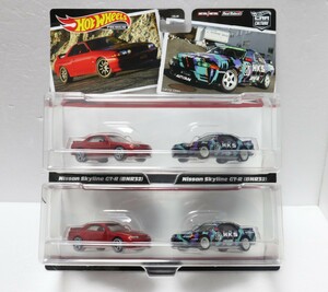 2個セット/スカイラインGT-R/R32/2パック/ホットウィール/プレミアム/コレクター/Hotwheels/BNR32/HKS/赤/レッド/Red/