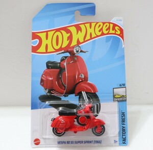 ベスパ90 SSスーパースプリント1966/赤/レッド/ホットウィール/Hotwheels/VESPA Super Sprint/Red/