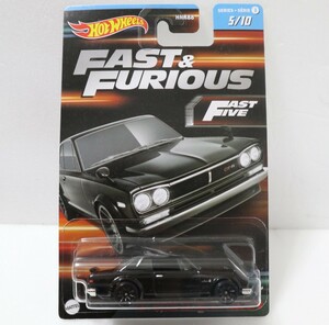 FF/ハコスカ/日産スカイライン2000GT-R/黒/ブラック/ワイルドスピード/2023/ホットウィール/Hotwheels/Fast Furious/KPGC10/Black/Skyline