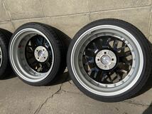 SSR Professor MS1-R 16インチ 6.5J+45 2本 6.5J+39 2本 4穴 PCD100 中古美品 タイヤほぼ新品 165/45R16 軽四 キャンバー_画像5