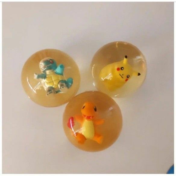 ポケットモンスター　ピカチュウ ゼニガメ ヒトカゲ ゴムボール3個セット