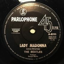 ◆オーストラリアORG◆ BEATLES / LADY MADONNA ◆PARLOPHONE黒ラベル _画像2