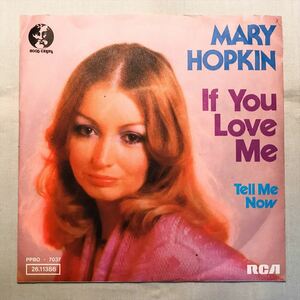 ◆ドイツORG 美盤！◆ MARY HOPKIN / IF YOU LOVE ME ◆貴重ジャケット付き/メリー・ホプキン