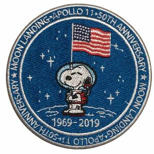 スヌーピー NASA アポロ11 50th ワッペン