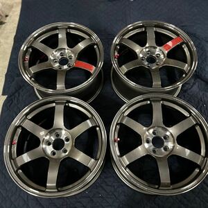 レイズ　TE37 SAGA SL 18x9.5j 5/100 +45 カラーPG