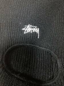 stussy バラクラバ　目出し帽　ニット帽　ビーニー　ステューシー　黒　ブラック　