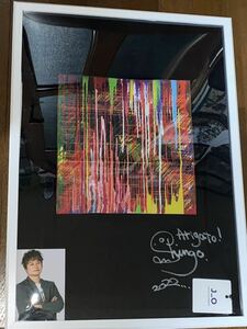 SANTORYチャリティ提供品 香取慎吾 直筆サイン Arigato！2022...書き込み入りJANTJE_ONTEMBAAR Tシャツ額装品