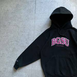 JANSPORT ジャンスポーツ カレッジロゴ BGSU プルオーバー パーカー ブラック S