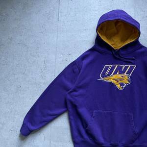 vintage 90's STADIUM カレッジロゴ UNI プルオーバー パーカー パープル XXL