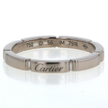 Cartier カルティエ K18WG ホワイトゴールド マイヨンパンテールリング フラットリンク ロゴ 指輪 15号【新品仕上済】【zz】【中古】_画像5