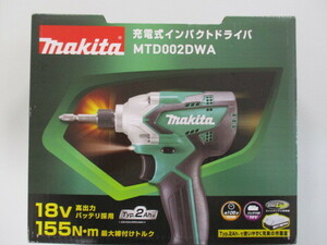【新品未開封】マキタ 18Vインパクトドライバ　1バッテリ MTD002DWA　☆KMT1K-20-6