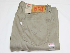 LEVI'S 505 0718 W33L34 丈長め カーキ 試着のみタグ付新品