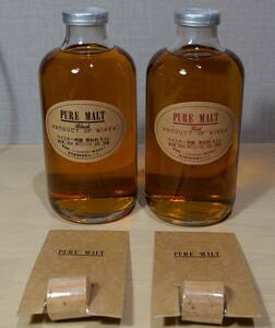 NIKKA WHISKY PURE MALT Black＆Red 特級 43% 500ml コルク栓付き