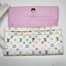 ☆送料無料☆ルイヴィトン LOUIS VUITTON ポルトフォイユ サラ M93744 マルチカラー CA4101 リッチ ブロン ホワイト 白 ピンク モノグラム_画像6