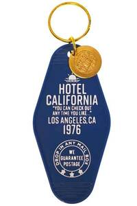 ホテル カリフォルニア キーホルダー ネイビー プラスチック製 HOTLE CALIFORNIA ロサンゼルス モーテル ホテル キーホルダー
