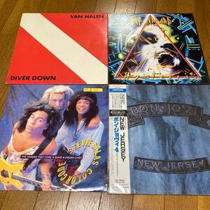 レコード5枚セット Bon Jovi Def Leppard Van Halen Metallica Stevie Salas Colorcode LP 12inch