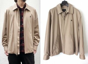 BROOKS BROTHERS Brooks Brothers Logo embroidery swing top jacket L beige drizzler jacket 