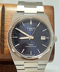 ティソ　PRX　青文字盤　(TISSOT PRX POWERMATIC 80 40mm)　メーカー保証期間内　美品