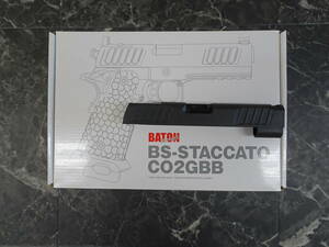 【ミリタリー】BATON製 ガスガン BS-STACCATO CO2GBB ジャンク品 おまけ：予備スライド付き