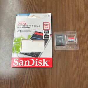 601p0833☆ SanDisk (サンディスク) 512GB Ultra microSDXC UHS-I メモリーカード アダプター付き - 120MB/s C10 U1 フルHD A1 Micro SD 