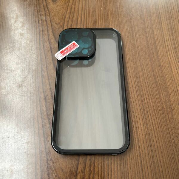 601p2413☆ iPhone13 Pro用 ケース 覗き見防止 「ロック式 ] 両面ガラス 磁気 覗き見防止フィルム+背面クリア+一体型レンズ保護 