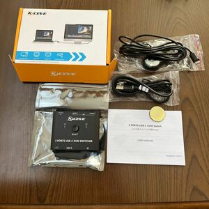 601p2617☆ USB C to HDMI KVMスイッチャ4K@60Hz、2台のUSB Cコンピュータ共有HDMIディスプレイとキーボード