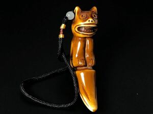 手持 法器 ペンダント ヤク角製 古美術 骨董品 希少 長さ約10.3cm 幅約2.5cm 重さ約51.7g