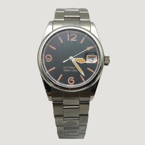 36mm nh35 ブラックダイヤル　ステンレス鋼　サファイアガラス　メンズ　自動機械式腕時計