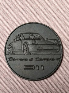 ★1990年 ポルシェ純正カレンダー付属コイン（ポルシェ964カレラ2/カレラ4) Porsche 911 Carrera2/Carrera4