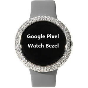 Google Pixel Watch ケース カバー カスタム ベゼル グーグルピクセルウォッチ CZダイヤ（キュービックジルコニア）